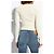 Diesel M-PIAFFY Woll Top Creme Weiß - Ansicht 4