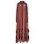 Abito lungo arricciato Chloé in seta Rose Pink
