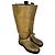 Botas altas Saddle de Burberry en piel marrón