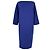 Max Mara Etuikleid aus blauer Wolle