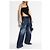 Jeans wide-leg Dsquared2 blu navy - vista 2