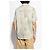 Camicia Diesel S-LEIE-SHORT in lino grigio - vista 4