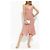 Dsquared2 Rosa Midi Kleid mit Spaghetti Trägern - Ansicht 2