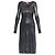 Diesel D-AMA-LS Kleid Silber Metallic Midi