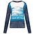 Top in lino a coste K-ROD Diesel blu