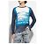 Top in lino a coste K-ROD Diesel blu - vista 3