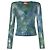 Cárdigan Diesel M-ISOTTA tie-dye de algodón verde