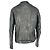 Acne Studios Patchwork Zip-Up Biker Jacket in Black Lamb Leather - view 3