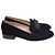 Mocassini bassi Stuart Weitzman Keegan Bow in camoscio nero