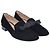 Mocassini bassi Stuart Weitzman Keegan Bow in camoscio nero - vista 3