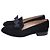 Mocassini bassi Stuart Weitzman Keegan Bow in camoscio nero - vista 4