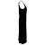 Vestido midi shift sem mangas Theory Eano em algodão preto - vista 2