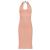 Vestido midi espalda descubierta rosa Dsquared2