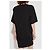 Vestido negro de algodón con logo Dsquared2 - vista 4