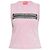 Top cropped T-ARTED Diesel rosa de algodón