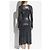 Diesel D-AMA-LS Kleid Silber Metallic Midi - Ansicht 4
