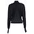 Blusa A.L.C. de cuello cisne y manga dolman larga en acetato negro - vista 5