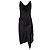 Dsquared2 Schwarzes Midi-Kleid mit Trägern aus Viskose