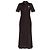 Vestido polo Lacoste marrom de viscose midi