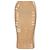 Falda midi M-CALINA Diesel beige de algodón
