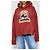 Felpa con cappuccio rossa Dsquared2 in cotone con logo - vista 3