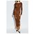 Vestido Diesel M-CALIMERA de algodón marrón - vista 3