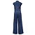 Autre Marque Mono vaquero Palazzo Wide-Leg ME + EM en algodón azul - vista 4