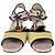 Marni Drawstring Block-Heel Sandal Heels in Multicolor Leather - view 2