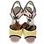 Marni Drawstring Block-Heel Sandal Heels in Multicolor Leather - view 4