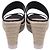Sandales compensées Stuart Weitzman en raphia noir - vue 5