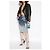 Falda Diesel M-ILAN azul marino y gris de algodón - vista 2