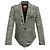 Diesel DE-PHONIX-FSG Blazer Grau Baumwolle Karo