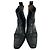 Botines Western Ganni con efecto cocodrilo en piel negra - vista 3