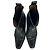 Botines Western Ganni con efecto cocodrilo en piel negra - vista 4