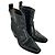 Botines Western Ganni con efecto cocodrilo en piel negra - vista 5