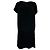 Vestido Midi com Decote em V Sandro em seda preta