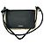 Borsa a pochette Loewe Rio in pelle di vitello nera con dettagli in rafia - vista 2