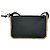 Borsa a pochette Loewe Rio in pelle di vitello nera con dettagli in rafia - vista 5