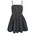 Abito corto plissettato Alexander Mcqueen in cotone nero