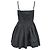 Abito corto plissettato Alexander Mcqueen in cotone nero - vista 3