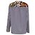 Blusa a maniche lunghe stampata La Prestic Ouiston in cotone multicolore - vista 4