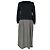 Abito Weekend Max Mara scollo a U lunghezza ginocchio in lana nera