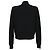 Balmain Rippstrick-Cardigan mit Ketten-Akzent aus schwarzer Wolle - Ansicht 3