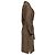 Vestido camisa midi Max Mara Cain-Printed en seda marrón - vista 3