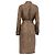 Vestido camisa midi Max Mara Cain-Printed en seda marrón - vista 4