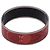 Bracciale rigido in smalto Hermès in metallo rosso - vista 2