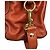 Coach Ashley Satchel Handtasche aus Rust Orange Leder - Ansicht 10