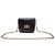 Borsa a tracolla Lanvin Mini Turn Lock in pelle di anguilla nera