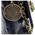 Borsa a tracolla Lanvin Mini Turn Lock in pelle di anguilla nera - vista 13