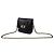 Borsa a tracolla Lanvin Mini Turn Lock in pelle di anguilla nera - vista 2